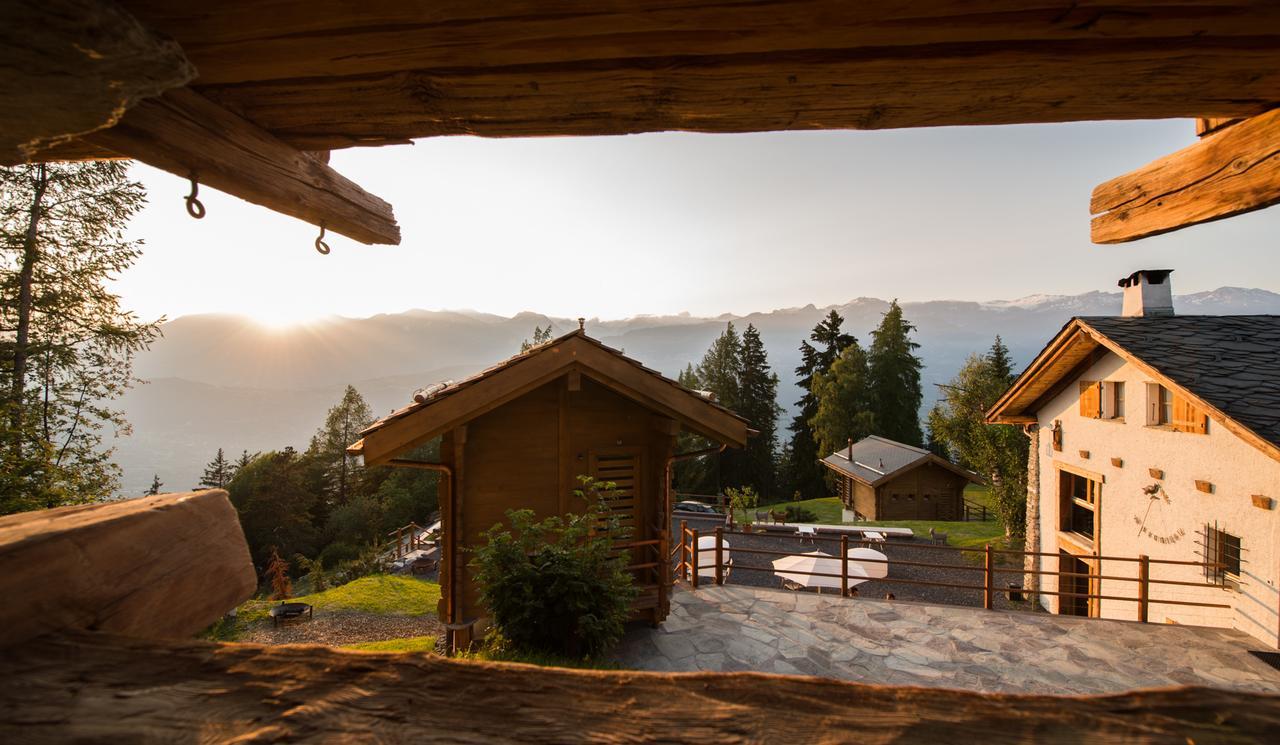 Les Mazots De La Source & Spa Vercorin Εξωτερικό φωτογραφία